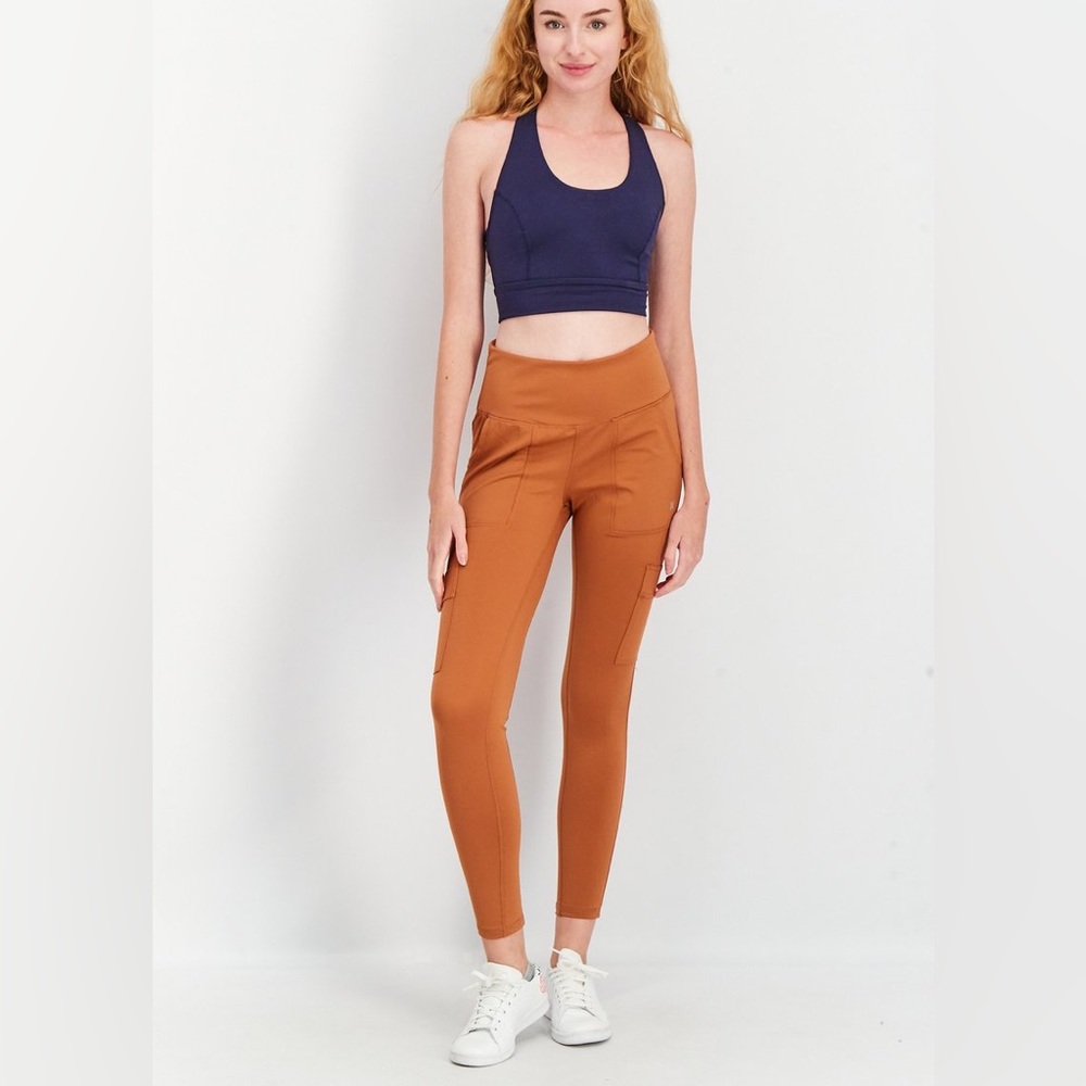 Hurley adobe colored cargo leggings size L
